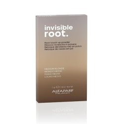 Alfaparf Milano Invisible Root Touch Up Powder Medium Blonde Temporary Hair Color 0.18 oz 5g