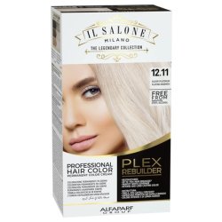 Il Salone Milano Plex Rebuilder Permanent Hair Color Cream 12.11 Silver Platinum Professional Hair Dye Kit
