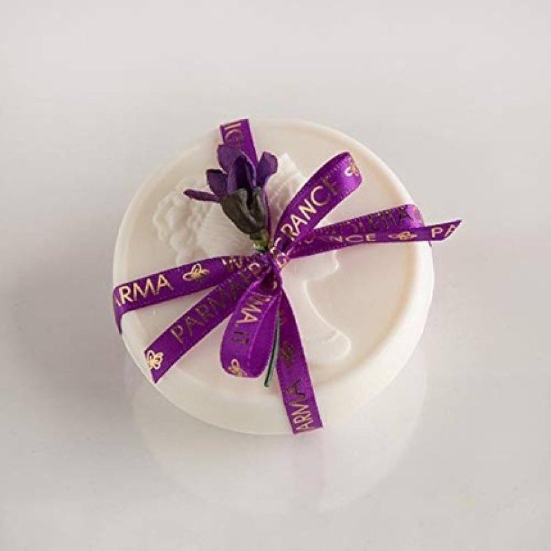 Violetta Di Parma Cameo Soap White / Purple