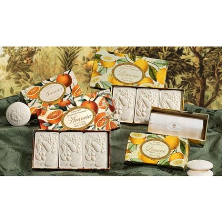 Fiorentino Citrus Handmade Italian Soap Round 99.8g 3 Pack
