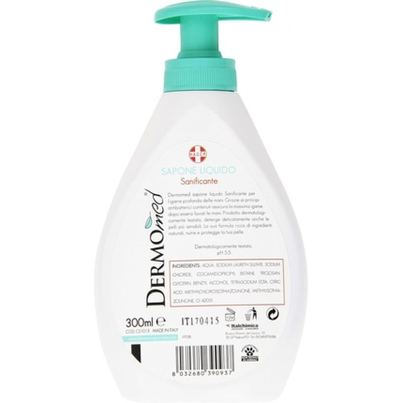 Dermomed Liquid Soap Unscented with Triclosan