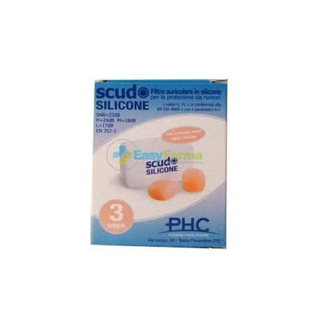 Pasquali Healthcare Scudo Silicone Earplugs 3 Pairs
