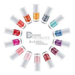 Dermovitamina Micoblock 3 in 1 Moisturizing Breathable Nail Polish Turquoise Color 5ml