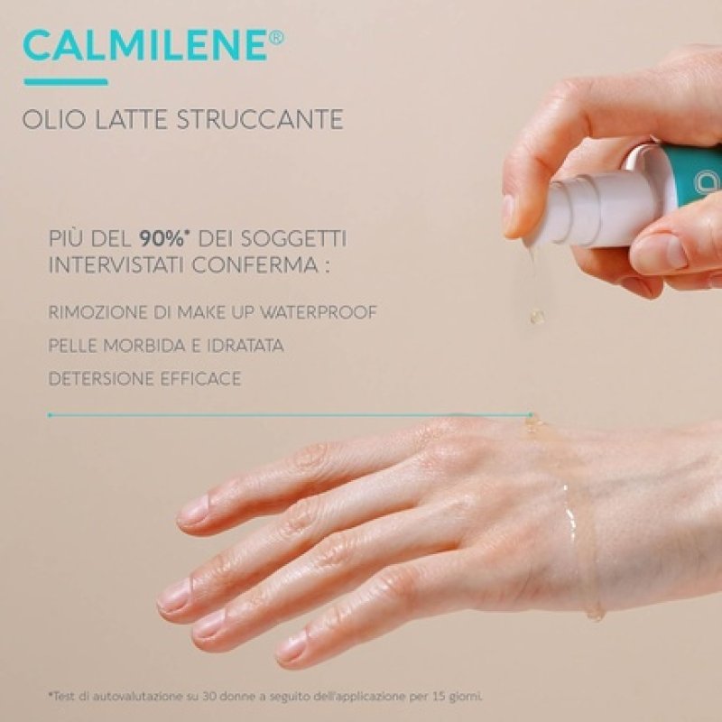 Dermovitamina Calmilene Make-up Remover Waterproof Daily Cleansing Rich Cleansing Milk Emulsion 100ml