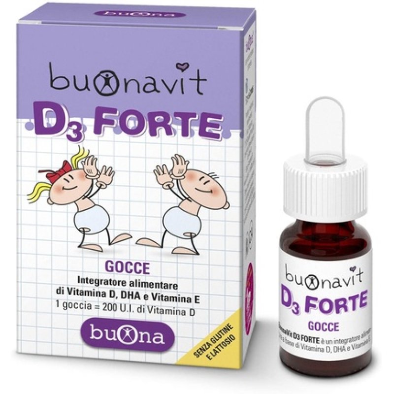 Buona 198548.4 Buonavit D3 Forte Drops 12 Ml, Plastic