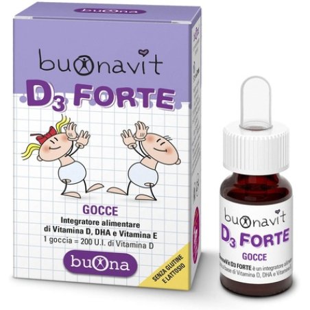 Buona 198548.4 Buonavit D3 Forte Drops 12 Ml, Plastic