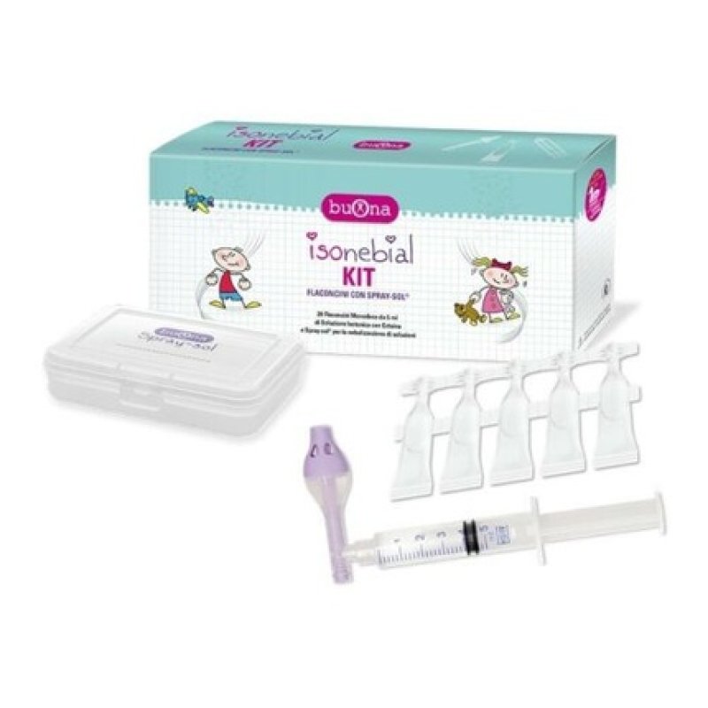 BUONA Isonebial Kit Isotonic Solution with Nebulizer