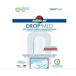 MASTER AID Med Drop 10x6cm White/Blue - Pack of 5