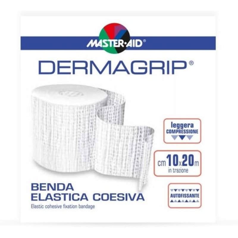 Master Aid Dermagrip 10cm x 20m White/Blue
