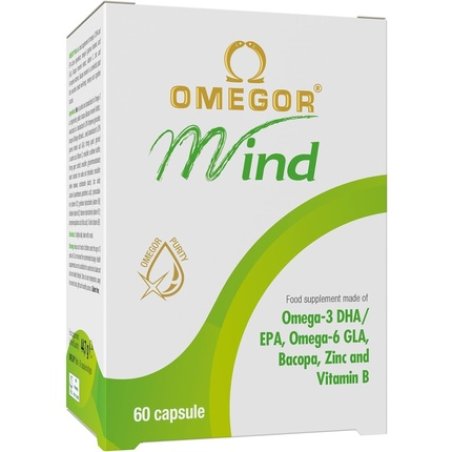 OMEGOR Mind Memory and Cognitive Function Supplement with Omega 3 DHA Bacopa Monnieri Extract Borage Oil Zinc B