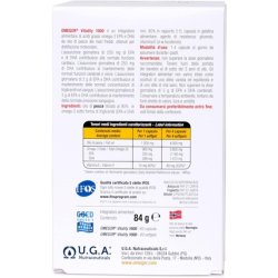 OMEGOR Vitality 1000 Omega-3 TG! Certified 5* IFOS EPA 535mg DHA 268mg