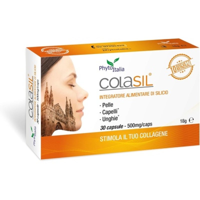 Phytoitalia Colasil 30 Capsules - Silicon, Collagen for Hair, Nails, Skin