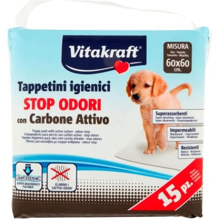 Vitakraft Hygienic Mats with Activated Carbon 60 x 60 cm