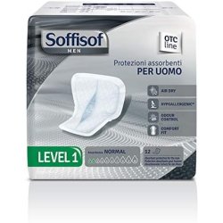 Soffisof Men's Level 1 Normal Absorbent Male Protection 12 Pads
