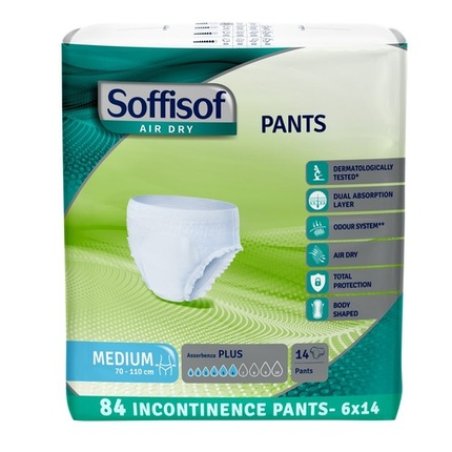 Soffisof Pants Plus M and L Incontinence Pants for Women and Men