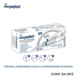 Megaplast Diagnostic Sterile Syringes 5ml Pack Of 10