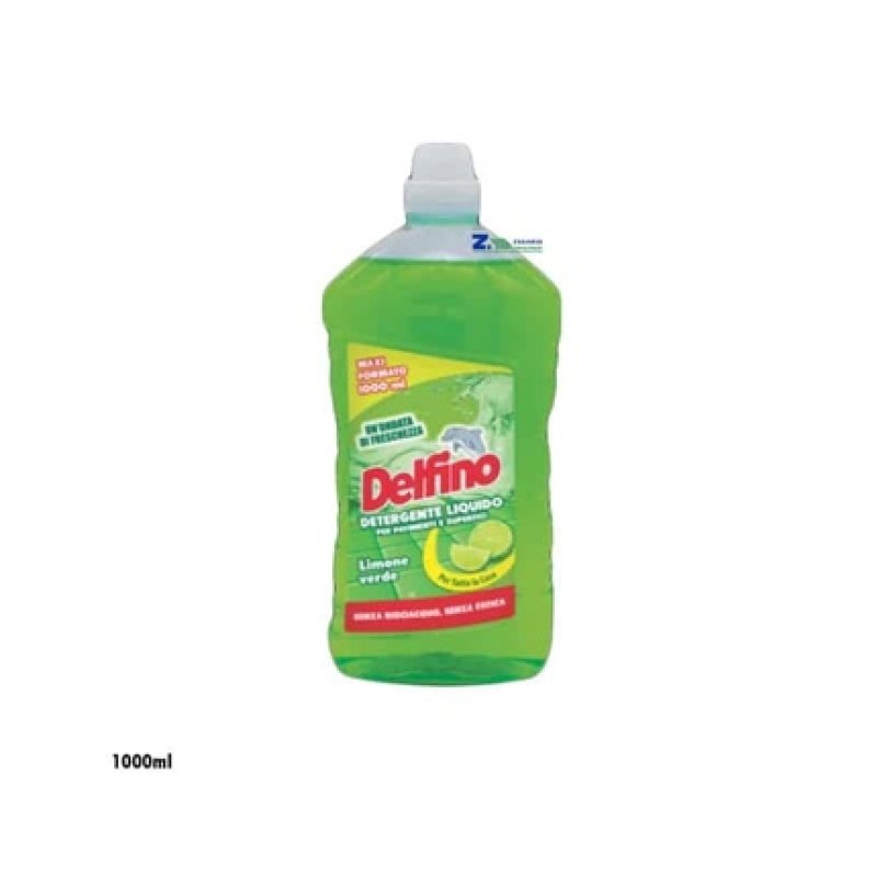 Delfino Floor Cleaner 1000 Ml Green Lemon