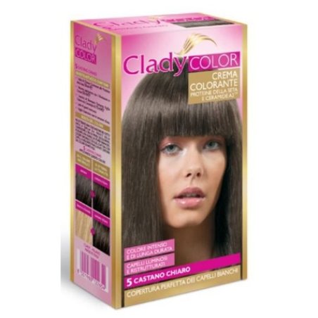 Clady Hair Color Cream Dye 1pc 5 Light Brown