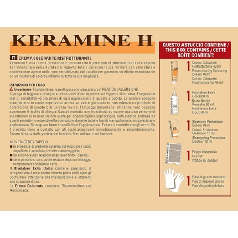 Keramine H Restructuring Colouring Cream Very Light Blonde