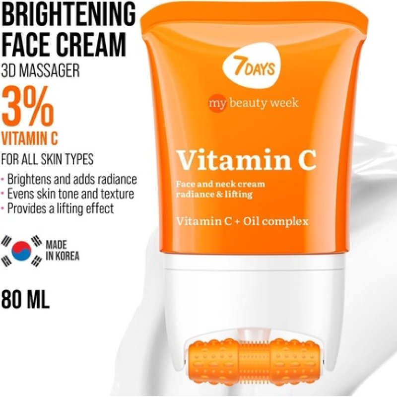 Face, Neck and Décolleté Cream Radiance and Lifting with Vitamin C 80ml