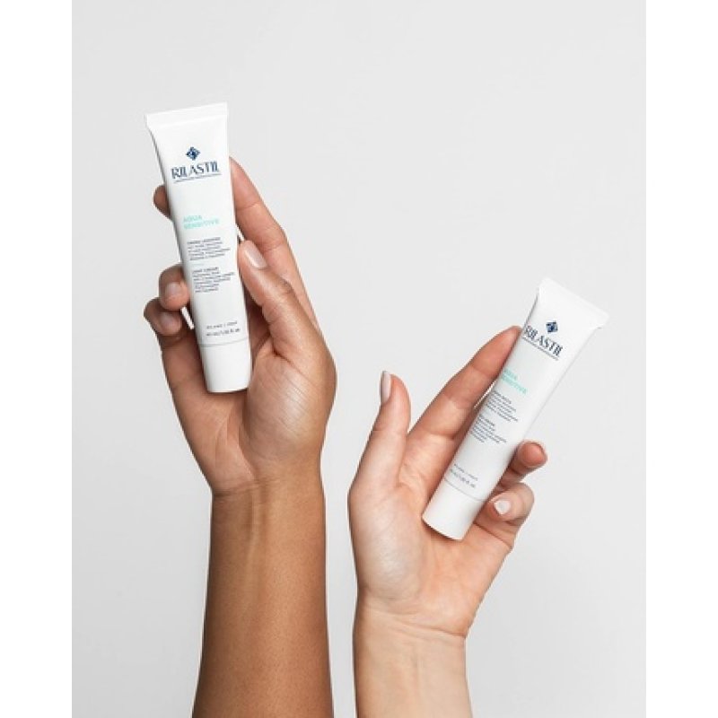 Rilastil Aqua Sensitive Light Cream 40ml Transparent White