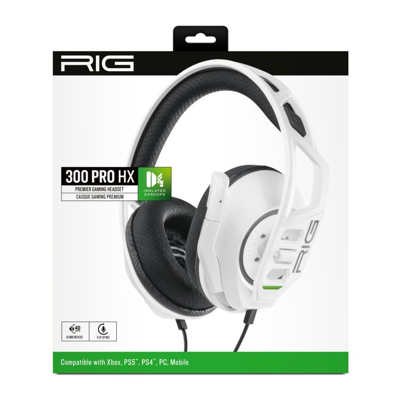 Nacon - Rig Headphones 300 Pro HX - White