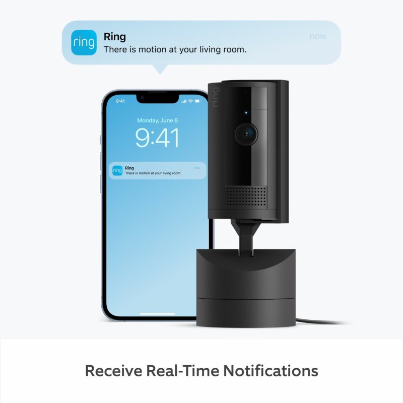 Ring - Pan-Tilt Indoor Cam, Black