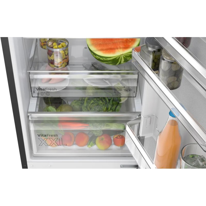 Bosch KGN39VXAU réfrigérateur-congélateur Pose libre 363 L A Noir