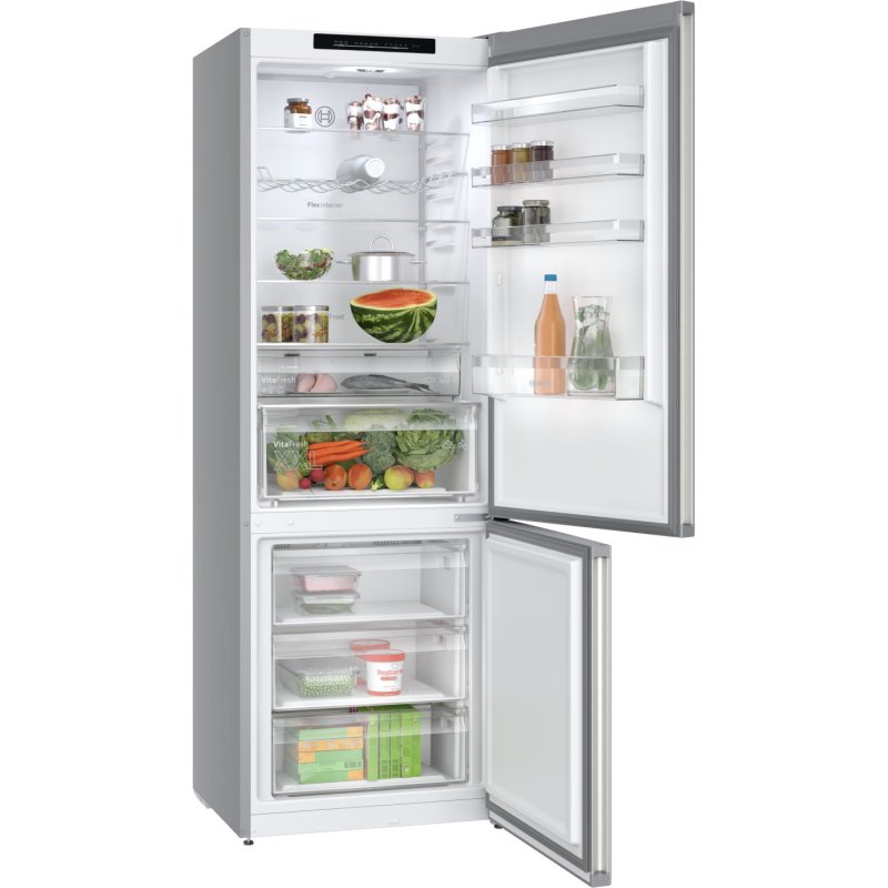 Bosch Serie 4 KGN492IAF fridge-freezer Freestanding 440 L A Stainless steel
