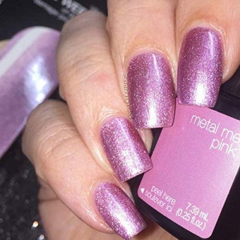 Sensationail Metal Me Pink Gel Nail Polish 7.39ml - At-Home Gel Nail Polish