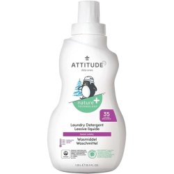 Attitude Laundry Detergent For Baby Clothes, Plant And Mineral-Based Formula