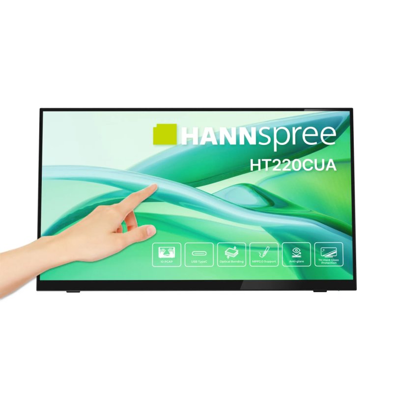 Hannspree HT220CUA computer monitor 54.5 cm (21.4") 1920 x 1080 pixels Full HD LED Touchscreen Black