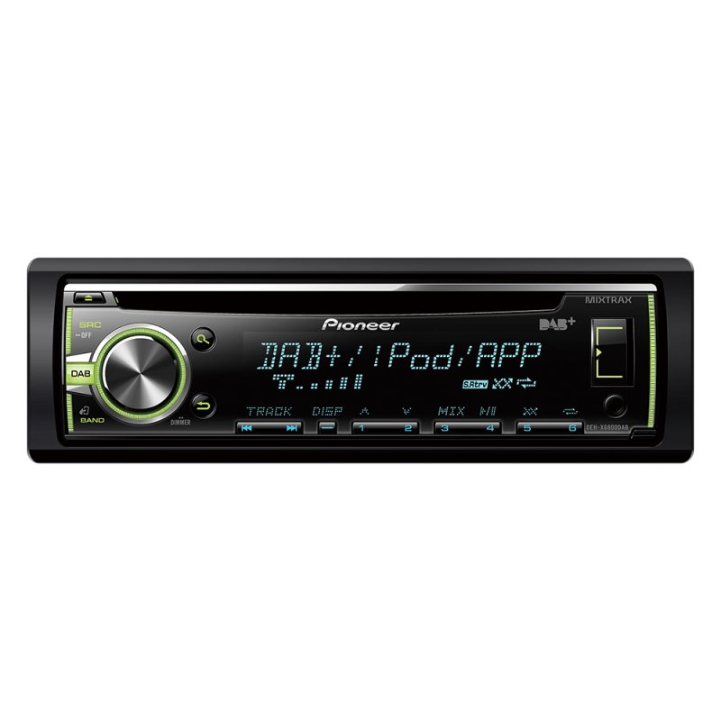 Pioneer DEH-X6800DAB récepteur multimédia de voiture Noir 200 W