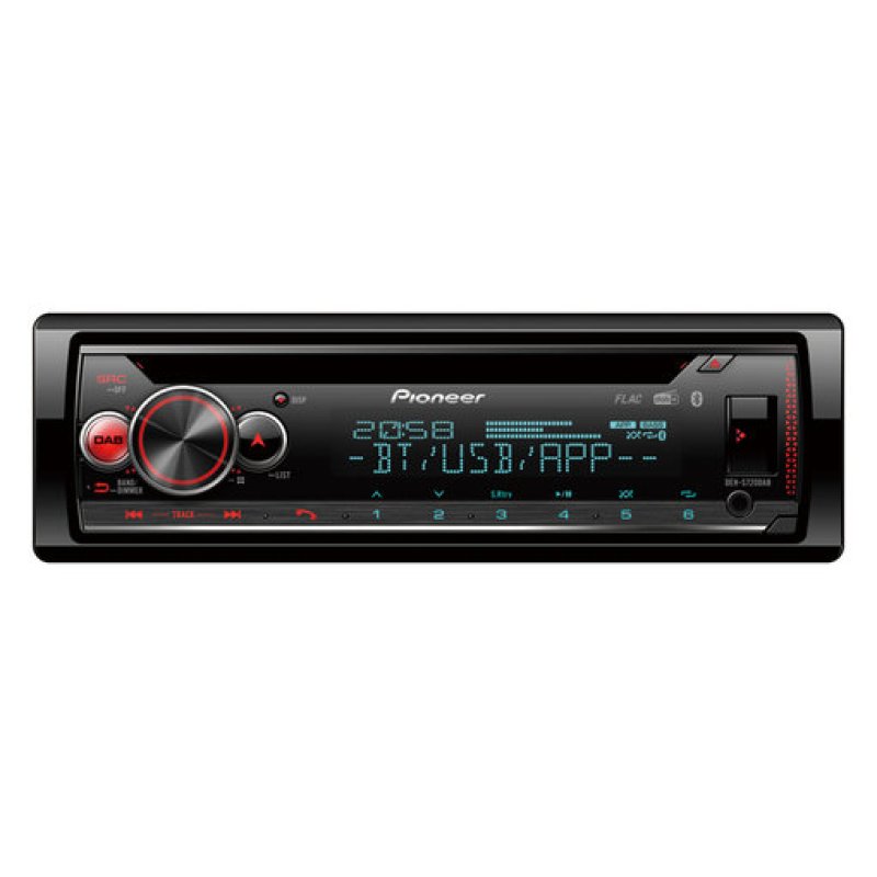 Pioneer DEH-S720DAB récepteur multimédia de voiture Noir 200 W Bluetooth