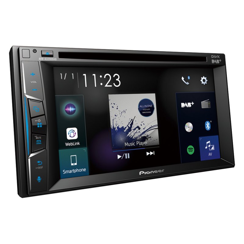 Pioneer AVH-A3200DAB car media receiver Black Bluetooth