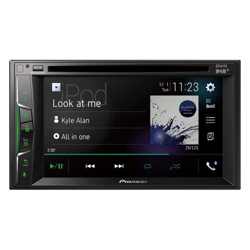 Pioneer AVH-Z3200DAB récepteur multimédia de voiture Noir Bluetooth