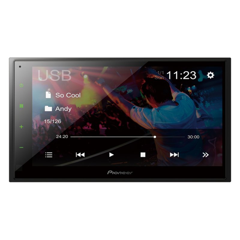 Pioneer DMH-A340DAB Black 200 W Bluetooth