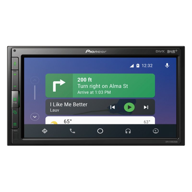 Pioneer SPH-EVO62DAB récepteur multimédia de voiture Noir Bluetooth
