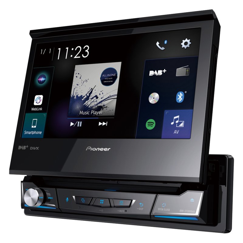 Pioneer AVH-Z7200DAB car media receiver Black Bluetooth