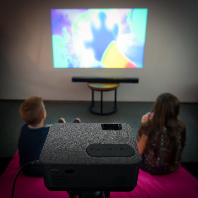 Lenco LPJ-700BKGY Standard throw projector LED 1080p (1920x1080) Black