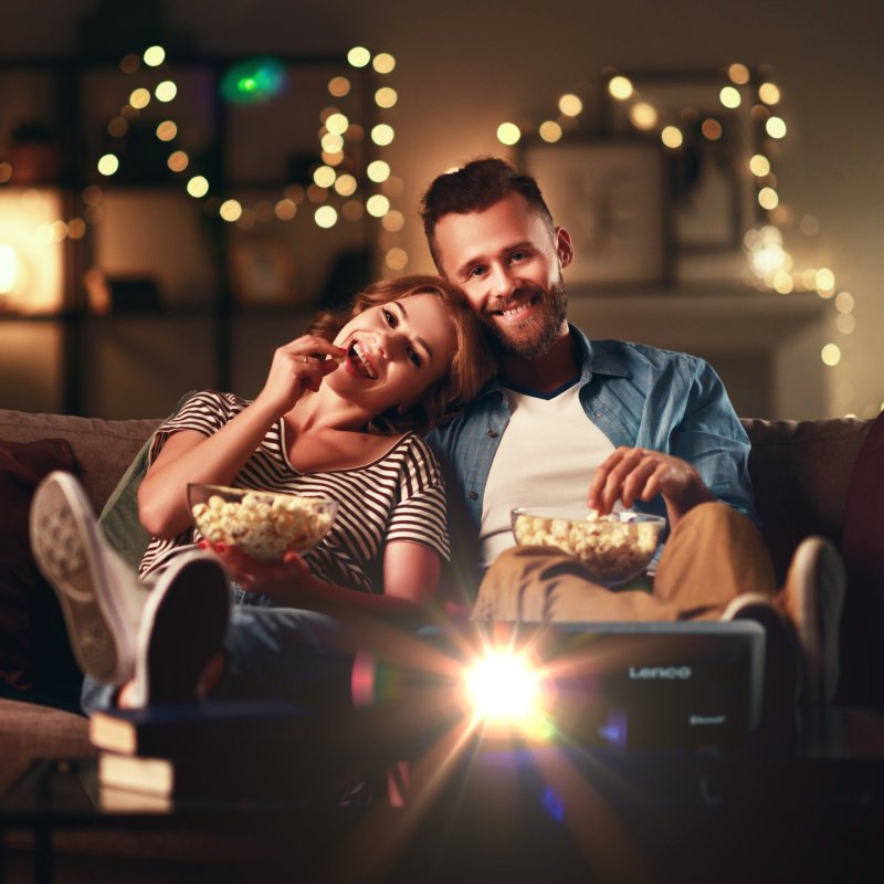 Lenco LPJ-700BKGY Standard throw projector LED 1080p (1920x1080) Black