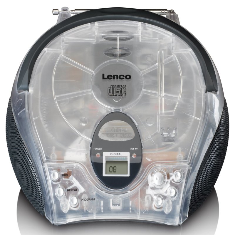 Lenco SCD-24TR radio Portable Digital Transparent