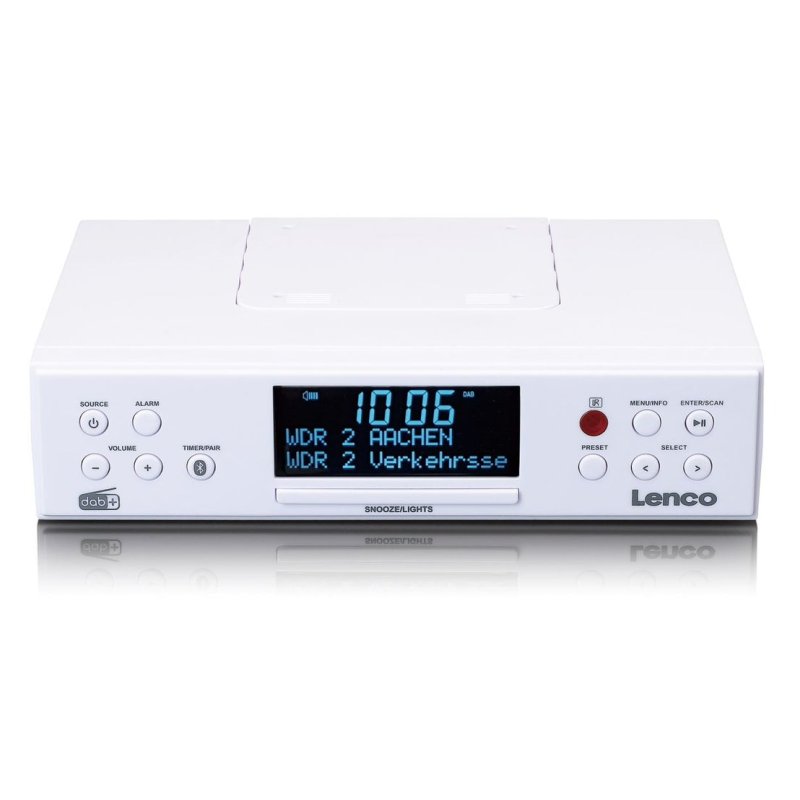 Lenco KCR-190 Kitchen Analog & digital White