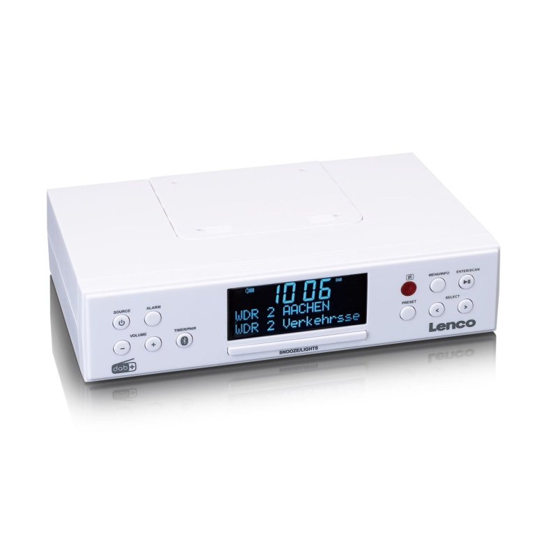 Lenco KCR-190 Kitchen Analog & digital White