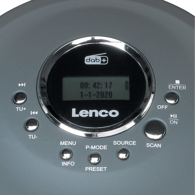 Lenco CD-400GY CD player Personal CD player Anthracite