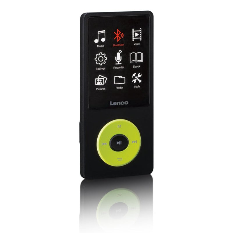 Lenco Xemio-860GN MP3 player 8 GB Black, Lime