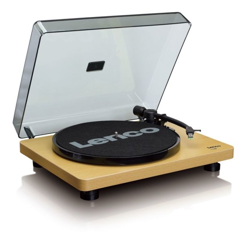 Lenco L-30 Belt-drive audio turntable Wood Semi Automatic