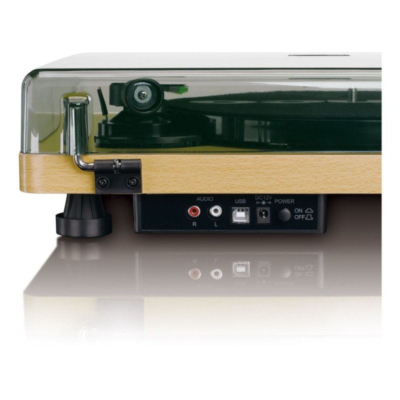 Lenco L-30 Tourne-disque entraîné par courroie Bois Semi-automatique