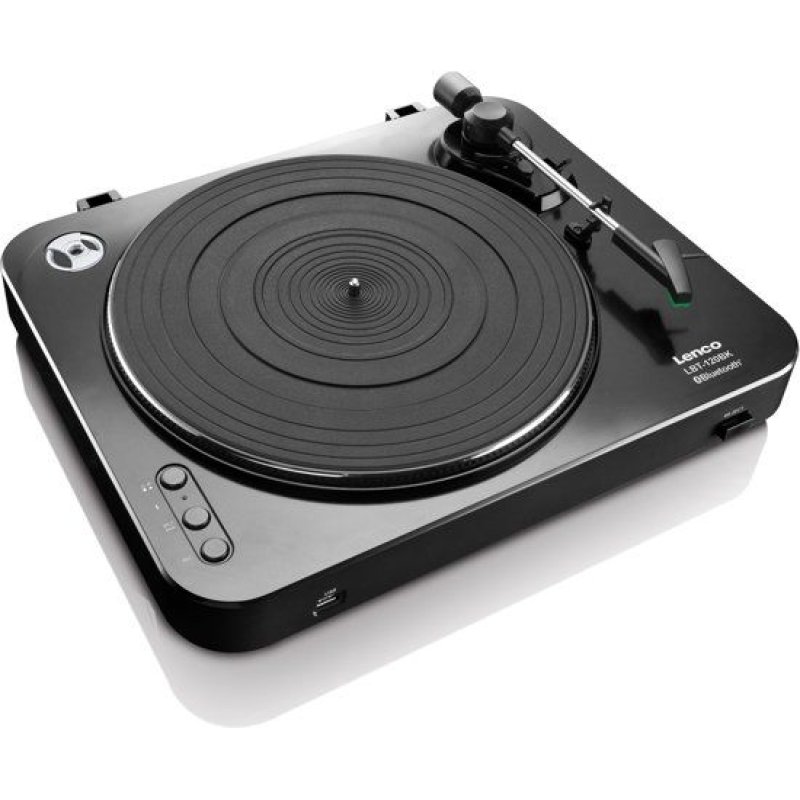 Lenco LBT-120BK audio turntable Belt-drive audio turntable Black Semi Automatic
