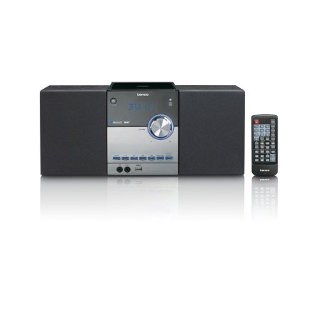 Lenco MC-150 portable stereo system Analog & digital 22 W DAB, DAB , FM, PLL Black, Silver MP3 playback